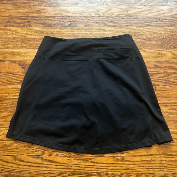 Nike Skort Women's Black M Dri Fit Tennis Golf Lined Skirt Stretch Pockets - Picture 6 of 11